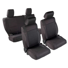 Load image into Gallery viewer, 1318-Wrangler-Jk-4-Dr-Neoprene-Front-And-Rear-Seat-Cover-Set;-Black
