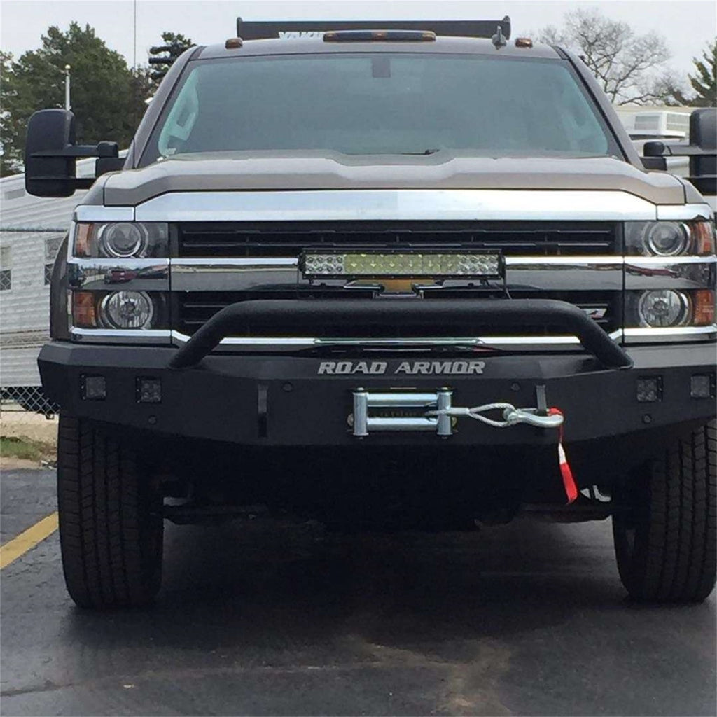 Road Armor 315R4B Stealth Winch Front Bumper for Select Chevrolet Silverado HD, Chevrolet Silverado HD