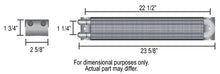 Load image into Gallery viewer, Derale 13224 2 Pass 24" Series 7000 Copper/Aluminum Frame Rail Transmission Cooler, 11/32"