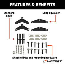 Load image into Gallery viewer, CURT 132698 Axle Double-Eye Suspension Kit, 2,200-8,000-lb. Triple Axles, 35" Axle Spacing