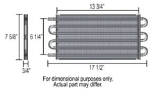 Load image into Gallery viewer, Derale 13303 6 Pass 18" Series 7000 Copper/Aluminum Tube&amp;Fin Transmission Cooler Kit, -6AN