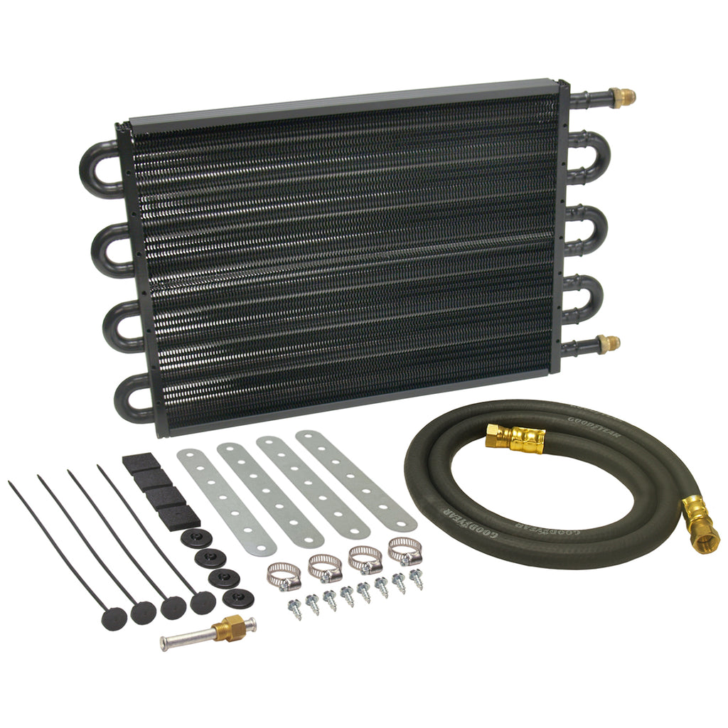 Derale 13304 8 Pass 18" Series 7000 Copper/Aluminum Tube&Fin Transmission Cooler Kit, -6AN