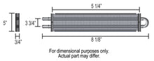 Load image into Gallery viewer, Derale 13309 4 Pass 8" Series 7000 Copper/Aluminum Cooler, -6AN