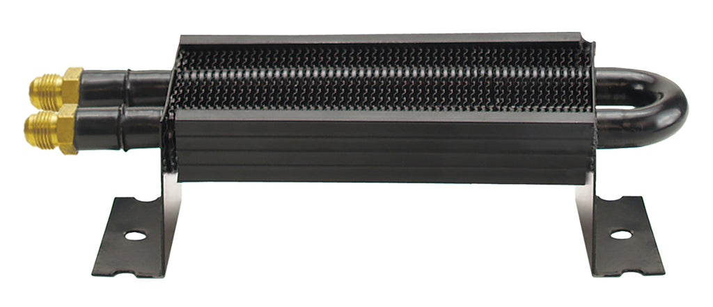 Derale 13310 2 Pass 8" Series 7000 Copper/Aluminum Cooler with Mount Brackets, -6AN