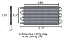 Load image into Gallery viewer, Derale 13311 4 Pass 13" Series 7000 Copper/Aluminum Transmission Cooler, -6AN