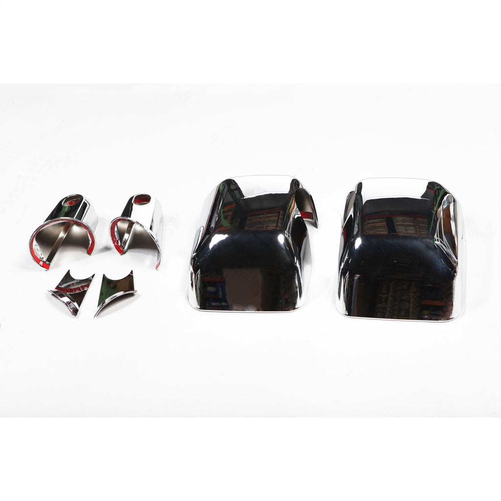 Rugged Ridge 13311.03 Rear View Mirror And Arm Cover Kit for Select Jeep Wrangler, Jeep Wrangler JK
