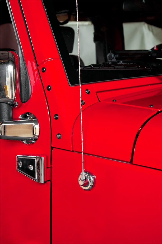 Rugged Ridge 13311.26 Antenna Base Cover for Select Jeep Wrangler, Jeep Wrangler JK