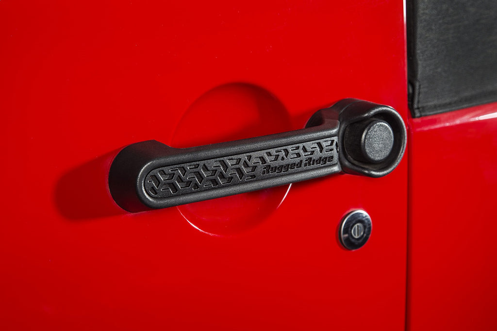 Rugged Ridge 13311.48 Door Handle Insert for Select Jeep Wrangler, Jeep Wrangler JK