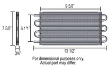 Load image into Gallery viewer, Derale 13316 6 Pass 13" Series 7000 Copper/Aluminum Transmission Cooler, -6AN