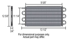 Load image into Gallery viewer, Derale 13318 10 Pass 13" Series 7000 Copper/Aluminum Transmission Cooler, -6AN
