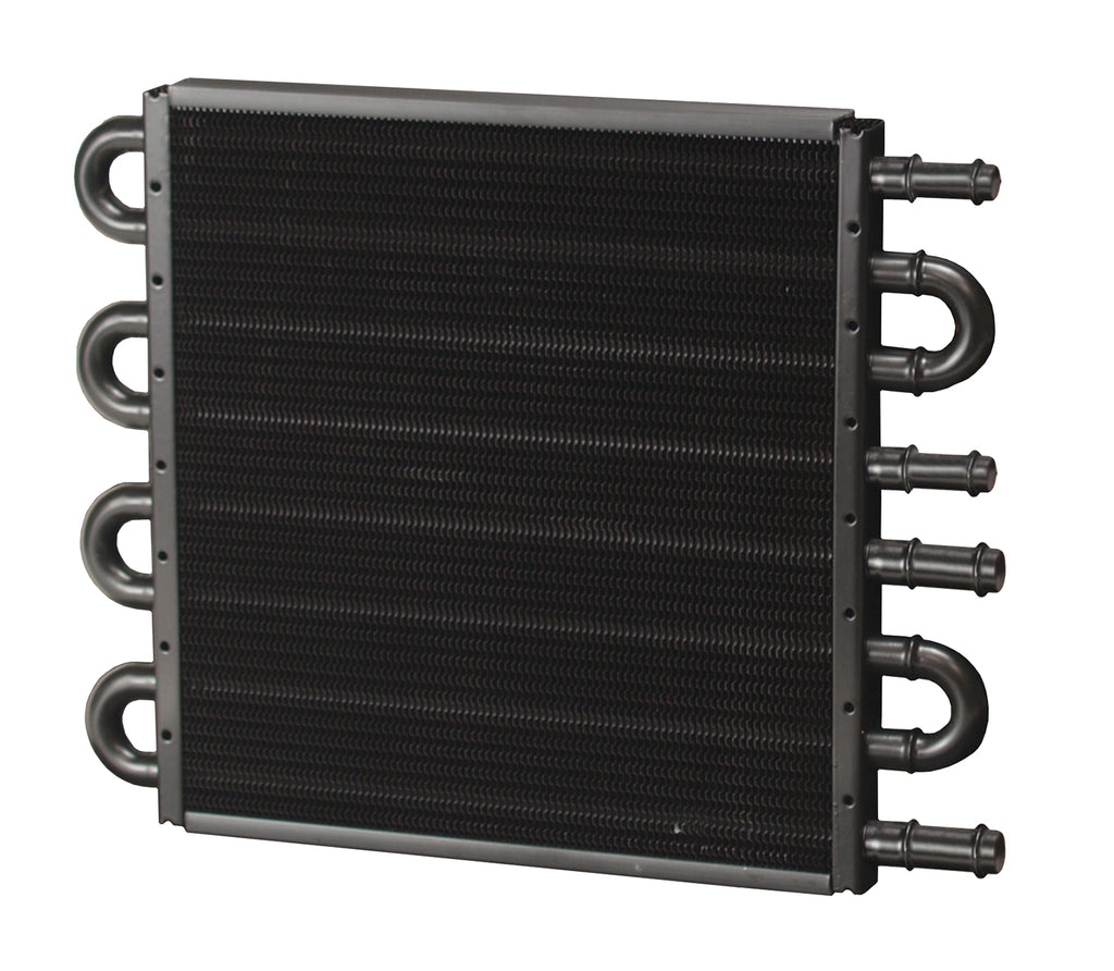 Derale 13322 4 & 4 Pass Dual Circuit Tube&Fin Cooler, 11/32" & 1/2" Barb