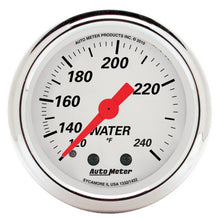 Load image into Gallery viewer, AutoMeter 1332 GAUGE, WATER TEMP, 2 1/16", 120-240?F, MECH, ARCTIC WHITE