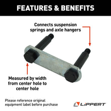 Load image into Gallery viewer, CURT 133485 Shackle Link Assembly, 0.224" Thickness, 3-1/8" Center-to-Center