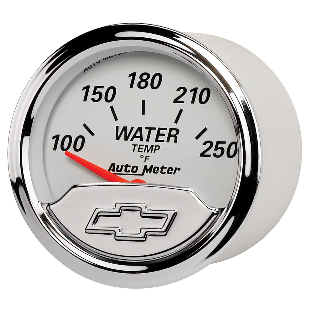 AutoMeter 1337-00408 GAUGE, WATER TEMP, 2 1/16", 250?F, ELEC, CHEVROLET HERITAGE BOWTIE