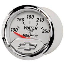 Load image into Gallery viewer, AutoMeter 1337-00408 GAUGE, WATER TEMP, 2 1/16", 250?F, ELEC, CHEVROLET HERITAGE BOWTIE