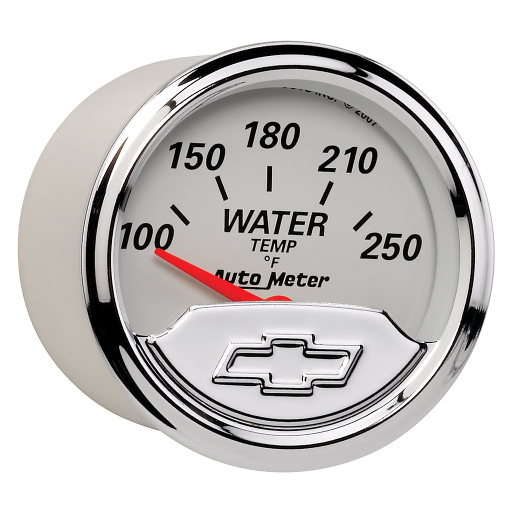 AutoMeter 1337-00408 GAUGE, WATER TEMP, 2 1/16", 250?F, ELEC, CHEVROLET HERITAGE BOWTIE