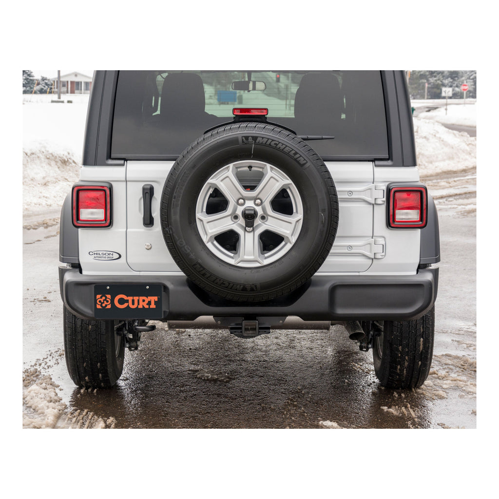CURT 13392 Class 3 Trailer Hitch, 2" Receiver, Select Jeep Wrangler JK, JL