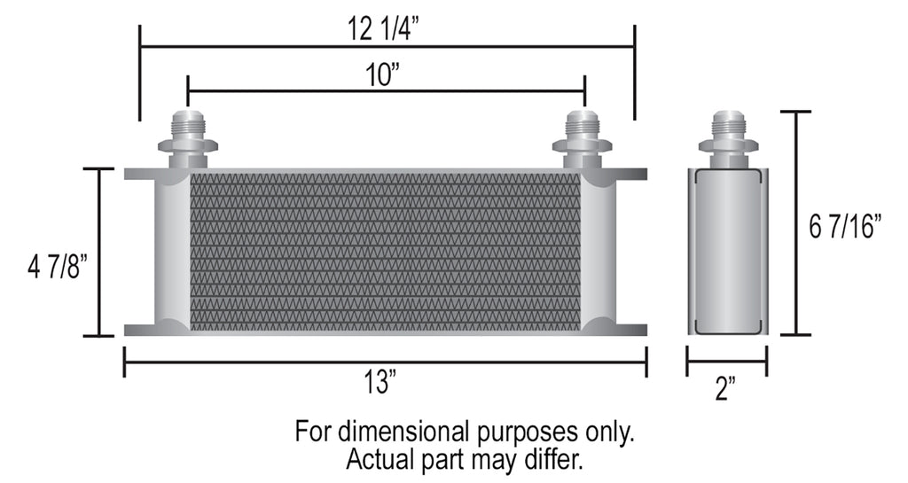 Derale 13402 16 Row Series 10000 Stack Plate Transmission Cooler Kit, -6AN for Select Audi A8 Quattro, Audi S6, Audi S8, BMW 750iL, BMW 760Li, BMW 760i, BMW 850Ci, BMW 850i, BMW M760i xDrive, Bentley Arnage, Bentley Azure, Bentley Bentayga, Bentley