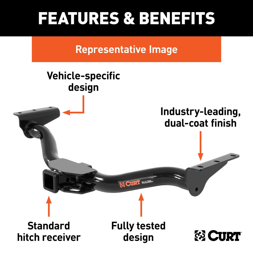 CURT 13491 Class III 2 in. Receiver Hitch - Truck Part Superstore