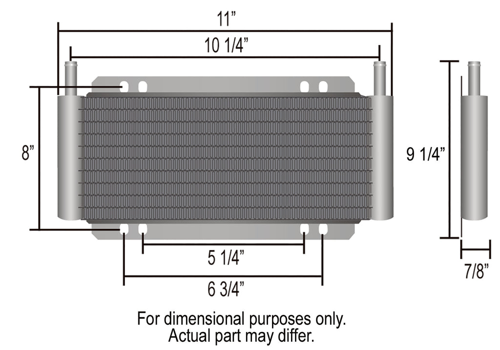 Derale 13503 19 Row Series 8000 Plate & Fin Transmission Cooler Kit, 11/32" for Select DeLorean DMC 12, Ford Taurus, GMC C15, GMC C15 Suburban, GMC C15/C1500 Pickup, GMC C15/C1500 Suburban, GMC C1500, GMC C1500 Suburban, GMC C25, GMC C25 Suburban, GMC