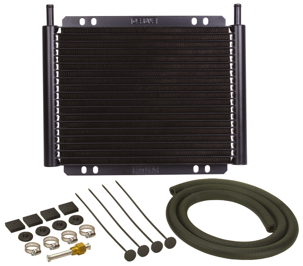 Derale 13503 19 Row Series 8000 Plate & Fin Transmission Cooler Kit, 11/32" for Select DeLorean DMC 12, Ford Taurus, GMC C15, GMC C15 Suburban, GMC C15/C1500 Pickup, GMC C15/C1500 Suburban, GMC C1500, GMC C1500 Suburban, GMC C25, GMC C25 Suburban, GMC