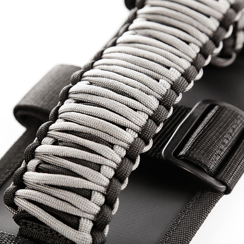 Rugged Ridge 13505.32 Paracord Grab Handles for Select Jeep CJ3, Jeep CJ5, Jeep CJ5A, Jeep CJ6, Jeep CJ6A, Jeep CJ7, Jeep Gladiator, Jeep Scrambler, Jeep TJ, Jeep Willys, Jeep Wrangler