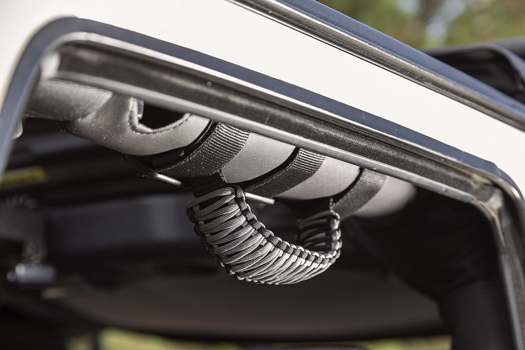 Rugged Ridge 13505.32 Paracord Grab Handles for Select Jeep CJ3, Jeep CJ5, Jeep CJ5A, Jeep CJ6, Jeep CJ6A, Jeep CJ7, Jeep Gladiator, Jeep Scrambler, Jeep TJ, Jeep Willys, Jeep Wrangler