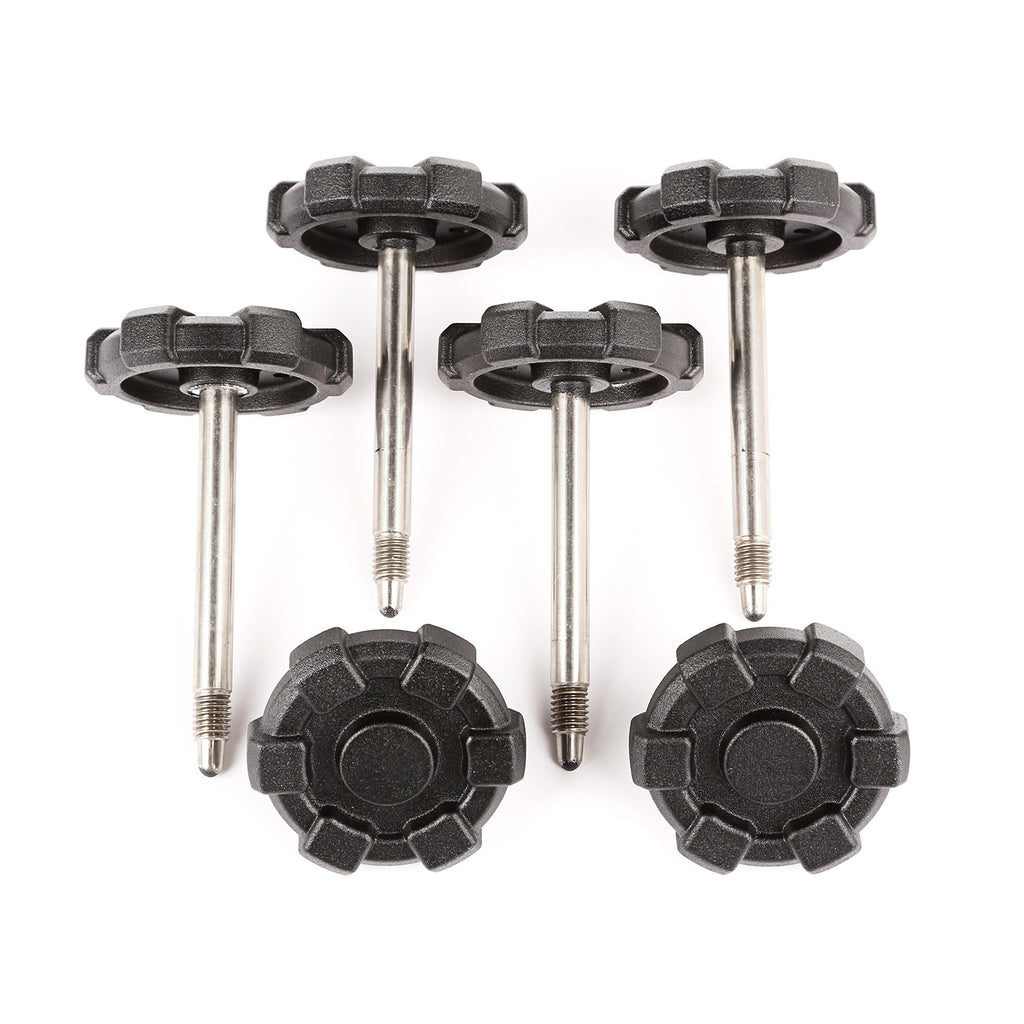 Rugged Ridge 13510.14 Elite Door Surround Knobs for Select Jeep Wrangler, Jeep Wrangler JK