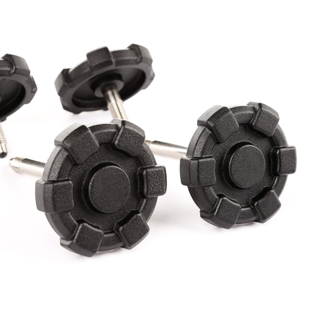 Rugged Ridge 13510.14 Elite Door Surround Knobs for Select Jeep Wrangler, Jeep Wrangler JK