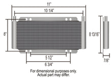 Load image into Gallery viewer, Derale 13523 19 Row Series 8000 Plate &amp; Fin Transmission Cooler Kit, 1/2"-20 Inverted Flare for Select DeLorean DMC 12, Ford Taurus, GMC C15, GMC C15 Suburban, GMC C15/C1500 Pickup, GMC C15/C1500 Suburban, GMC C1500, GMC C1500 Suburban, GMC C25, GMC C25