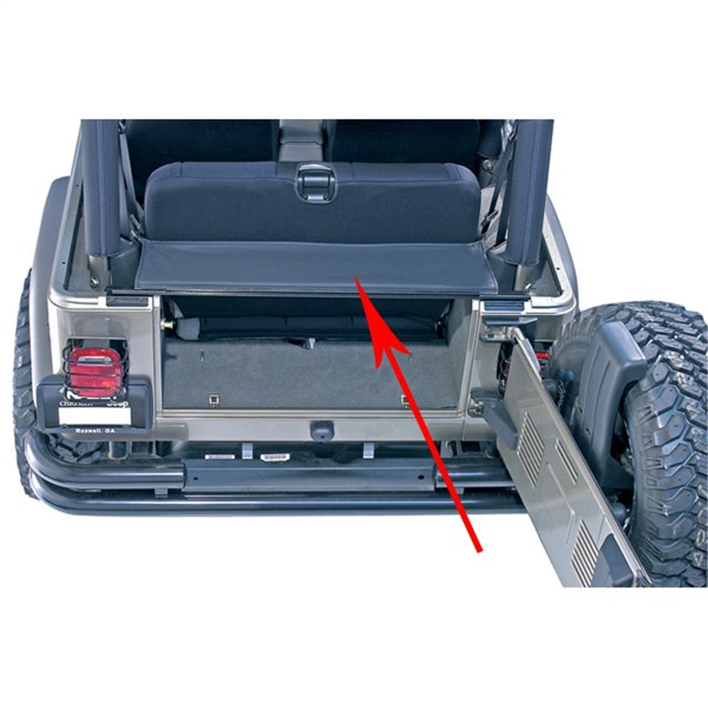 Omix 13550.01 Tailgate Bar for Select Jeep TJ, Jeep Wrangler