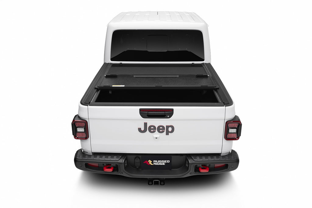 Rugged Ridge 13550.24 Armis Hard Folding w/LINE-X Bed Cover for Select Jeep Gladiator