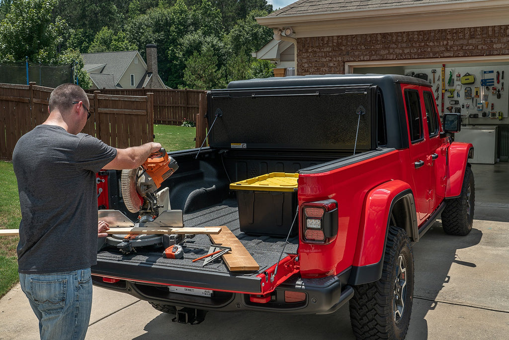 Rugged Ridge 13550.24 Armis Hard Folding w/LINE-X Bed Cover for Select Jeep Gladiator