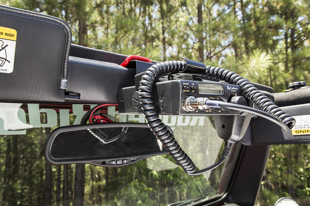 Rugged Ridge 13551.07 CB Radio Mount Bracket for Select Jeep TJ, Jeep Wrangler