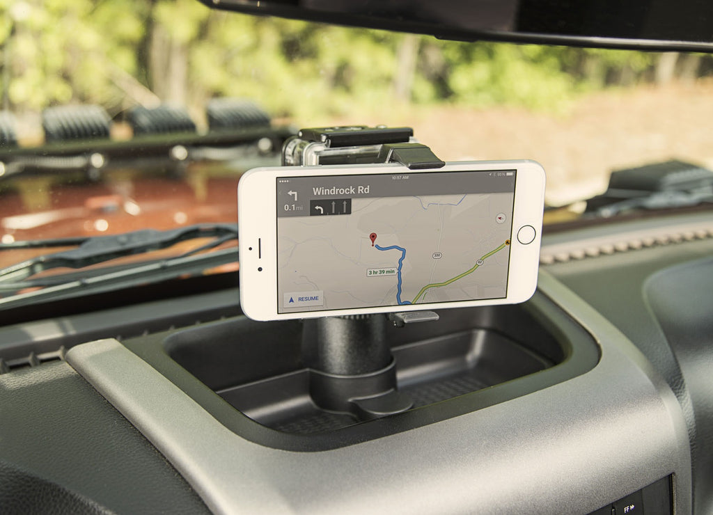 Rugged Ridge 13551.16 Dash Multi-Mount Phone Kit for Select Jeep Wrangler, Jeep Wrangler JK
