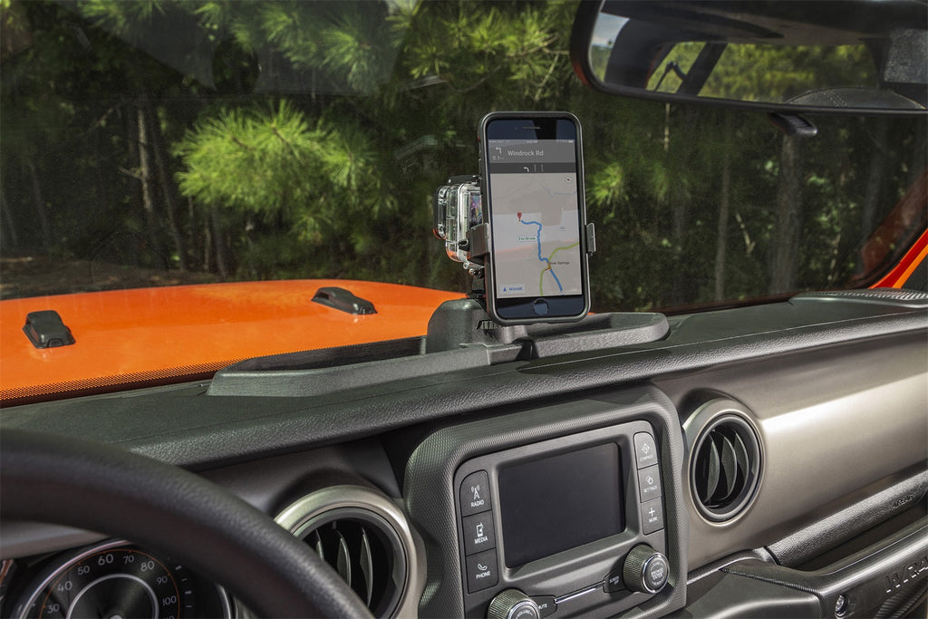 Rugged Ridge 13551.23 Dash Multi-Mount Phone Kit for Select Jeep Gladiator, Jeep Wrangler