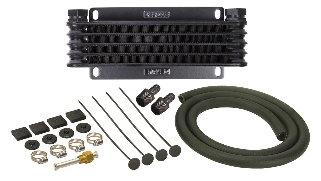 Derale 13611 5 Row Series 9000 Plate & Fin Transmission Cooler Kit, 1/2" NPT for Select Aston Martin DB11, Aston Martin DB5, Aston Martin DB6, Aston Martin DB7, Aston Martin DB9, Aston Martin DBS, Aston Martin Lagonda, Aston Martin Rapide, Aston Martin