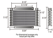 Load image into Gallery viewer, Derale 13612 9 Row Series 9000 Plate &amp; Fin Transmission Cooler Kit, 1/2" NPT for Select Acura MDX, Acura RDX, Acura SLX, Acura ZDX, Audi 100, Audi 200, Audi 4000, Audi 5000, Audi 80, Audi 90, Audi Coupe, Audi Q3, Audi Q3 Quattro, Audi Q5, Audi Q7, Audi