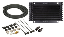 Load image into Gallery viewer, Derale 13612 9 Row Series 9000 Plate &amp; Fin Transmission Cooler Kit, 1/2" NPT for Select Acura MDX, Acura RDX, Acura SLX, Acura ZDX, Audi 100, Audi 200, Audi 4000, Audi 5000, Audi 80, Audi 90, Audi Coupe, Audi Q3, Audi Q3 Quattro, Audi Q5, Audi Q7, Audi