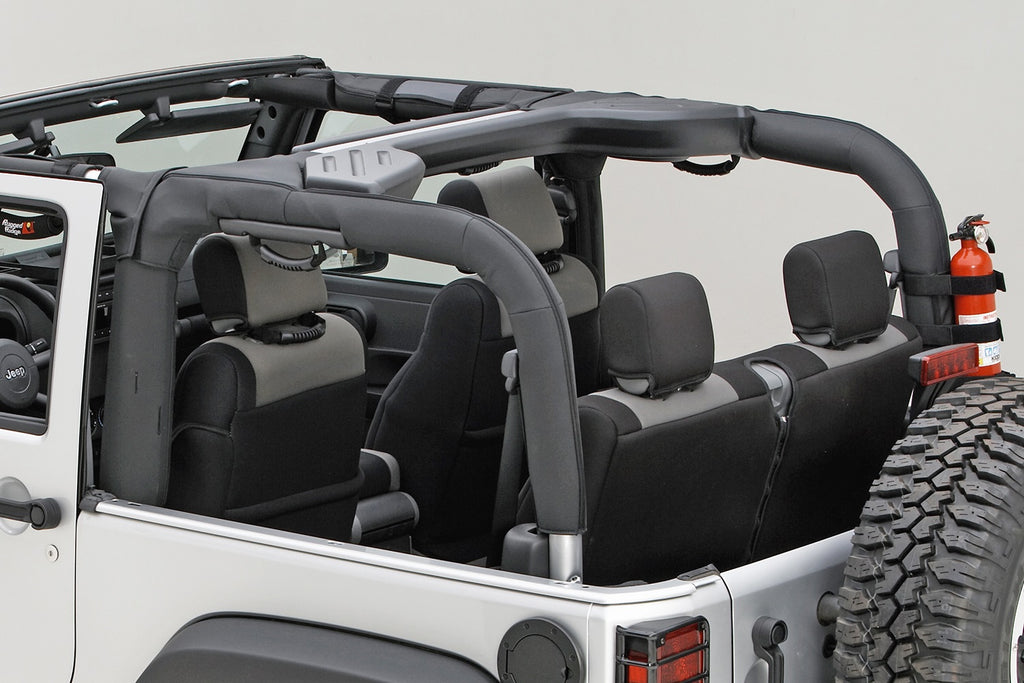Rugged Ridge 13613.06 Roll Bar Cover Kit for Select Jeep Wrangler, Jeep Wrangler JK