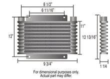 Load image into Gallery viewer, Derale 13615 21 Row Series 9000 Plate &amp; Fin Transmission Cooler Kit, 1/2" NPT