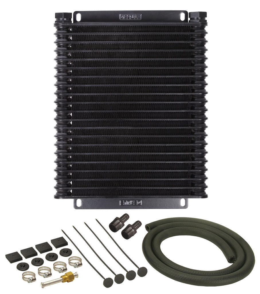 Derale 13615 21 Row Series 9000 Plate & Fin Transmission Cooler Kit, 1/2" NPT