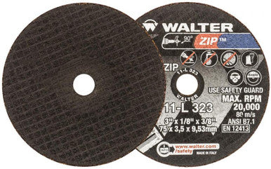 Walter 11L323 3X1/8X3/8 Zip Cut-Off Wheels