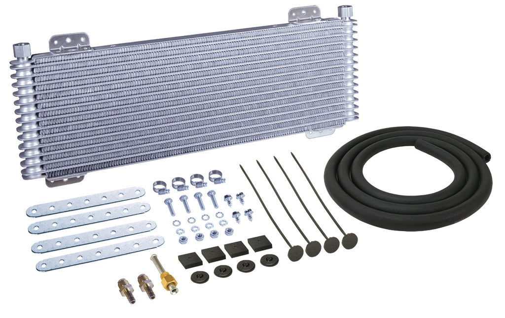 Derale 13633 13 Row Series 9500 Plate & Fin Transmission Cooler Kit, 5/8" Inverted flare