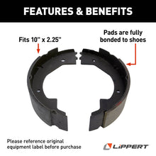 Load image into Gallery viewer, CURT 136451 Electric Trailer Brake Shoe &amp; Lining Kit, 3,500-lb. Axles, 10" x 2-1/4", Manual