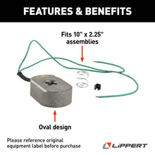 Load image into Gallery viewer, CURT 136454 Electric Trailer Brake Magnet Kit - 10" x 2.25"