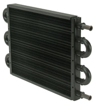 Load image into Gallery viewer, Derale 13731 6 Pass Econo-Cool Tube &amp; Fin Replacement Cooler, 11/32" Barb Inlets