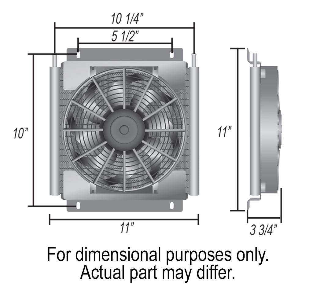 Derale 13735 18 Pass Remote Fluid Cooler, 11/32" for Select Chevrolet Astro, Chevrolet C10, Chevrolet C10 Suburban, Chevrolet C1500, Chevrolet C1500 Suburban, Chevrolet C20, Chevrolet C20 Suburban, Chevrolet C2500 Suburban, Chevrolet Cheyenne, Chevrolet