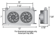 Load image into Gallery viewer, Derale 13740 19 Row Hyper-Cool Dual Cool Remote Fluid Cooler, -6AN