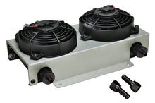 Load image into Gallery viewer, Derale 13740 19 Row Hyper-Cool Dual Cool Remote Fluid Cooler, -6AN